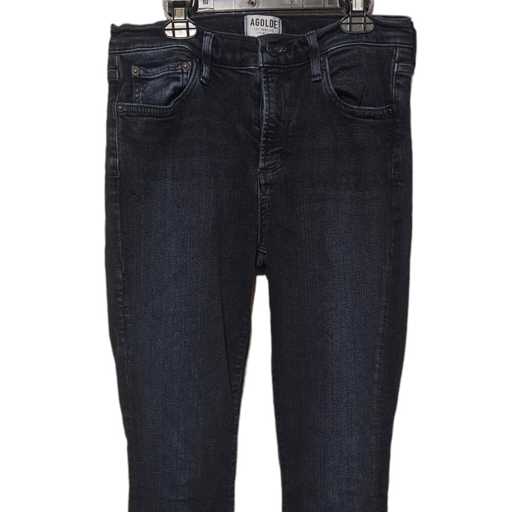 Agolde Dark Wash Sophie Skinny Distressed Jeans‎ - Picture 2 of 9